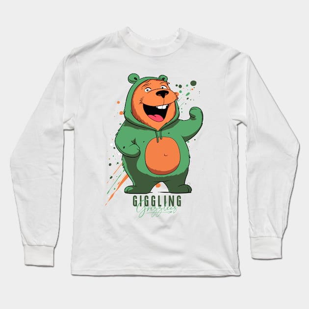 The Giggling Grizzlies Collection - No. 8/12 Long Sleeve T-Shirt by emmjott